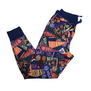 Polo by Ralph Lauren Jogger Sleep Pants, All-Over Print, Medium